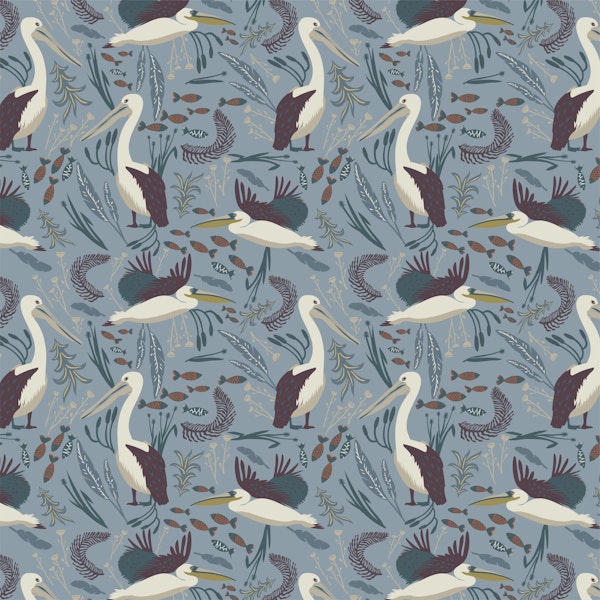 Pelicans in the wilderness