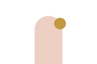 Boho Arch Pink and Mustard tapet