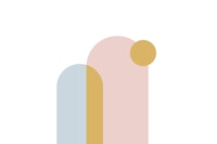 Pink and Blue Modern Boho tapet