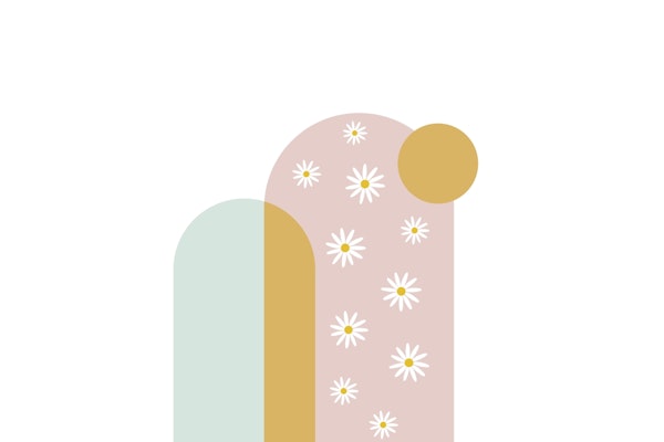 Modern Boho Daisy Arch