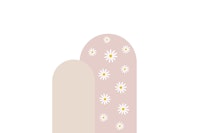 Boho Daisy Arch tapet