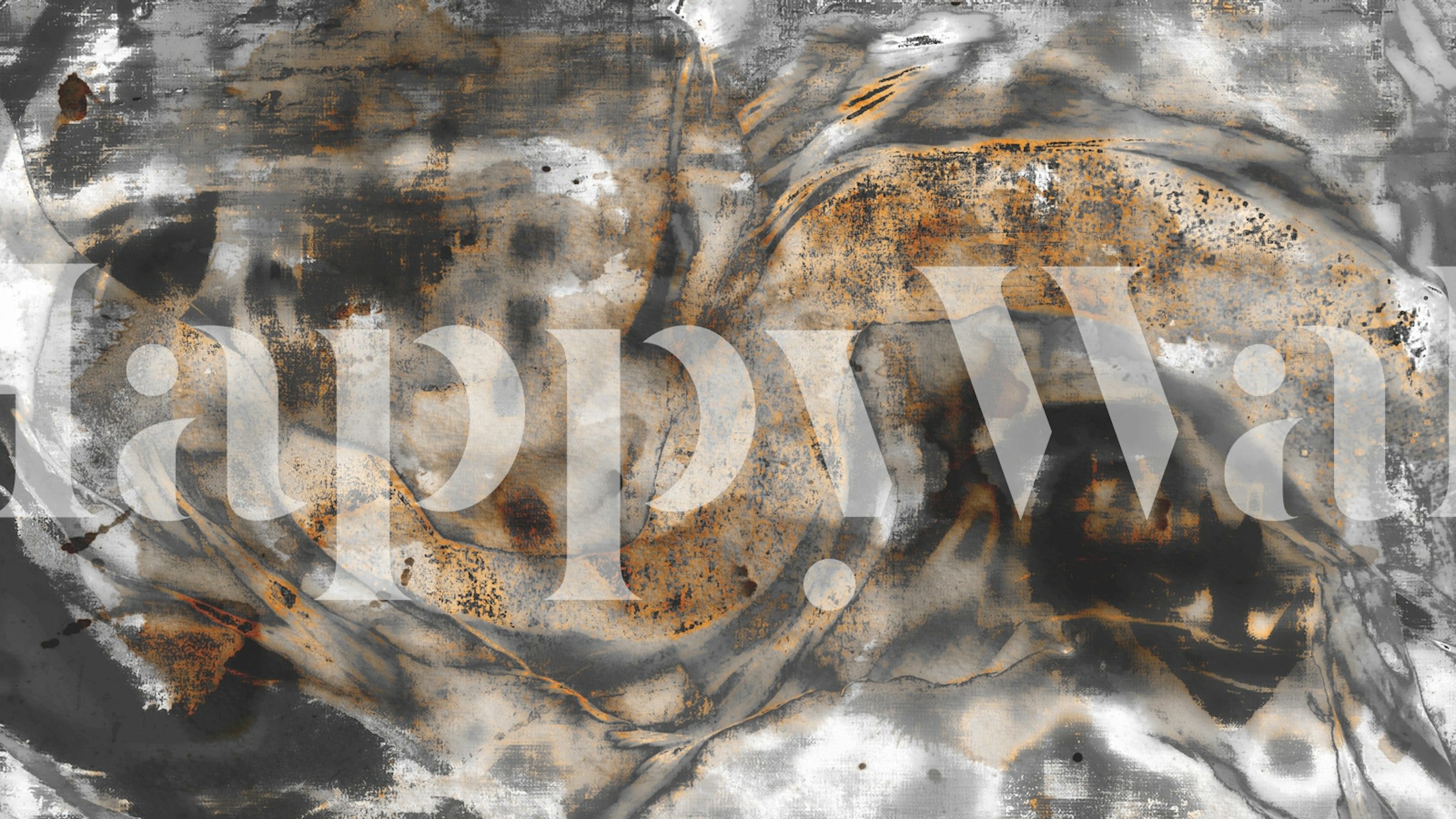 Zidna slika s uzorkom nordijskih plemena sa zemljanim tonovima i apstraktnim oblicima.