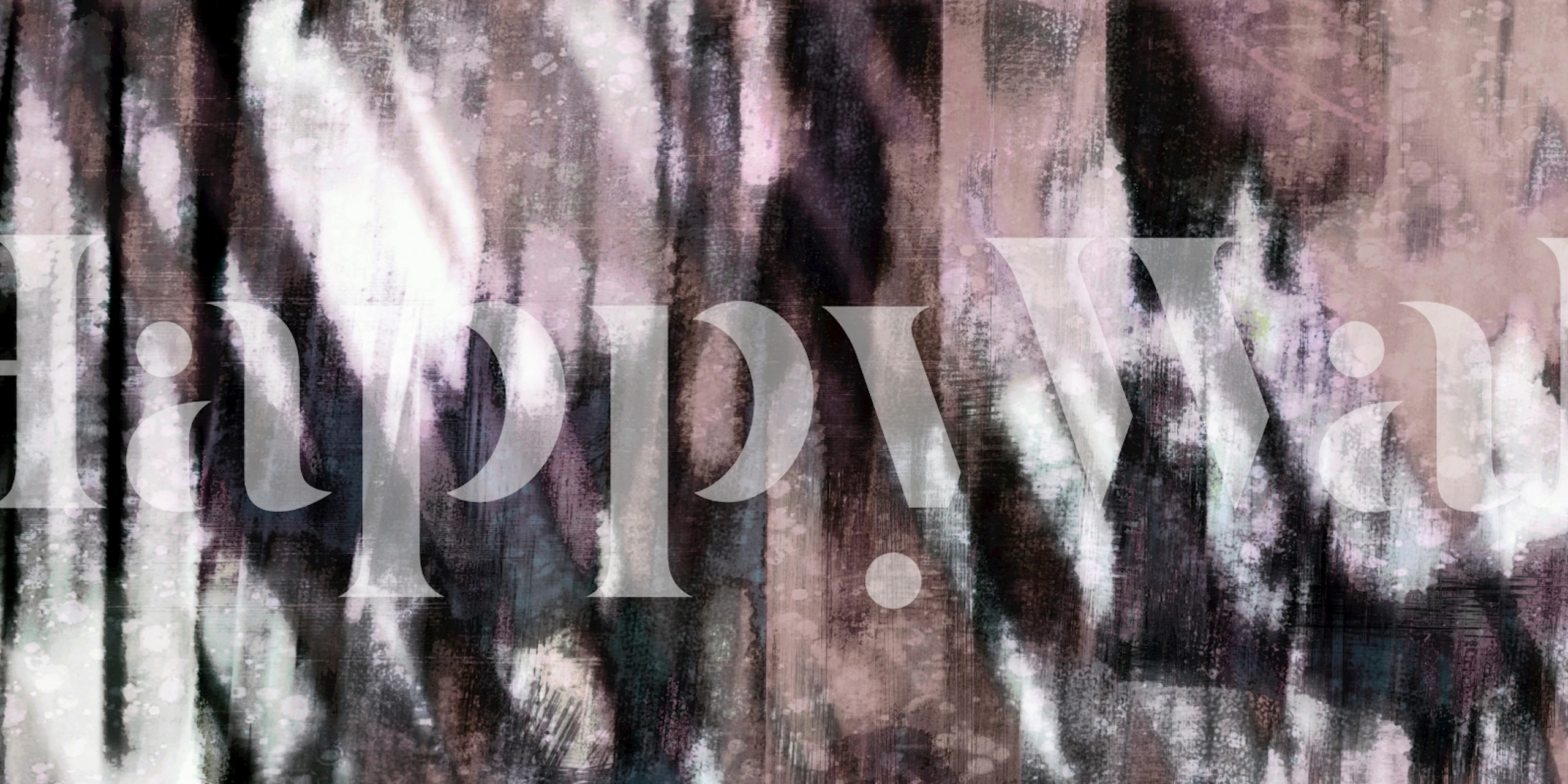 Abstract Nordic Earth toned wall mural with monochromatic landscape design