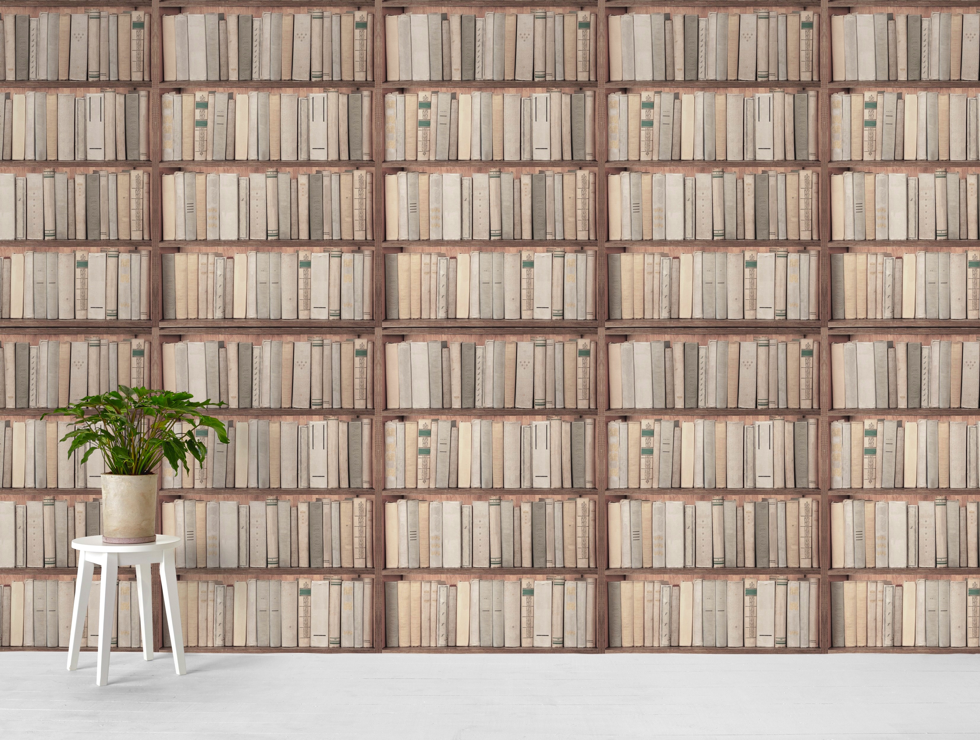 Buy Vintage Bookcase Wall Mural Free Shipping At Happywall Co Uk