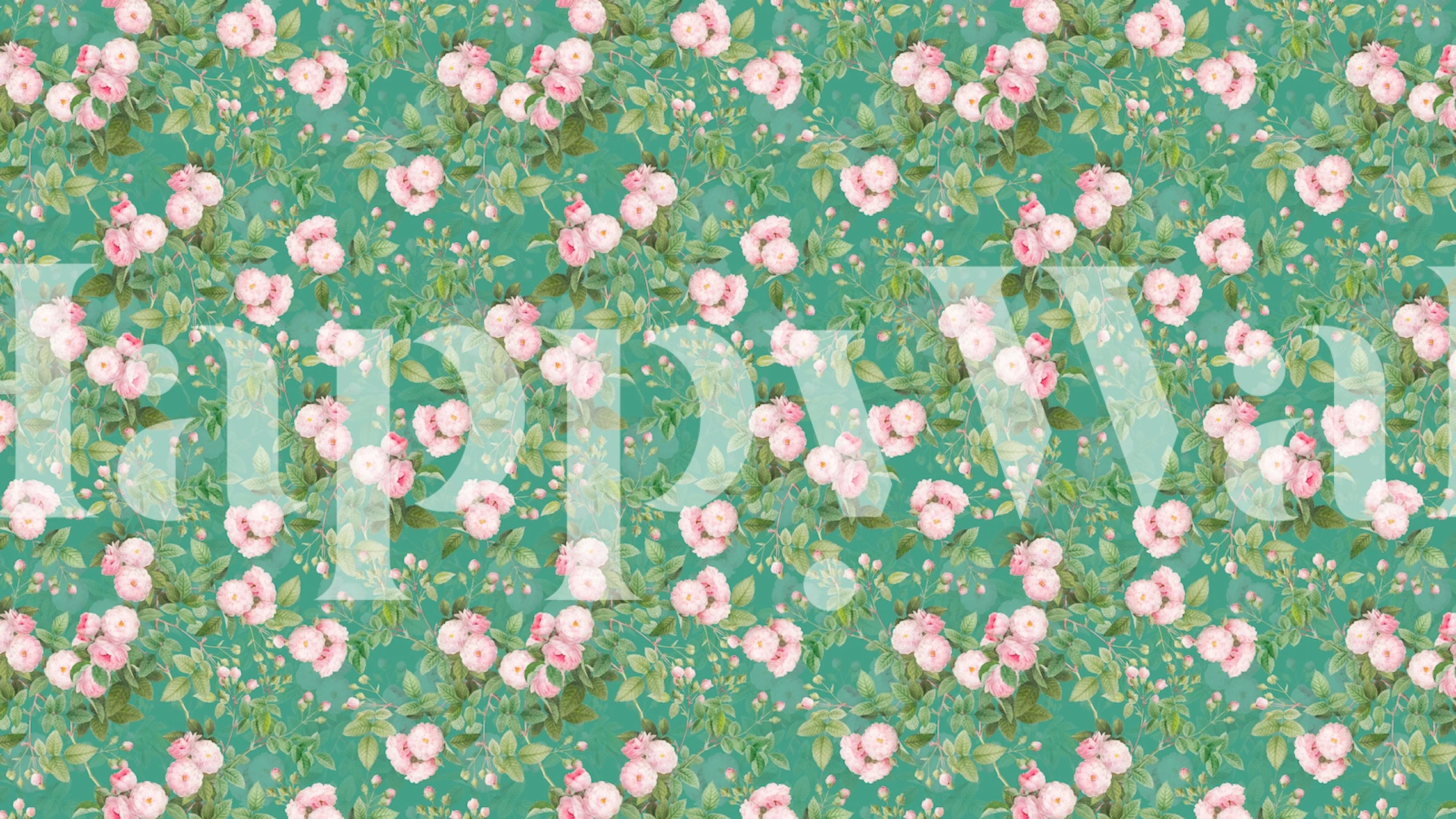 Redoute Rambler Roses Garden tapet i et rum