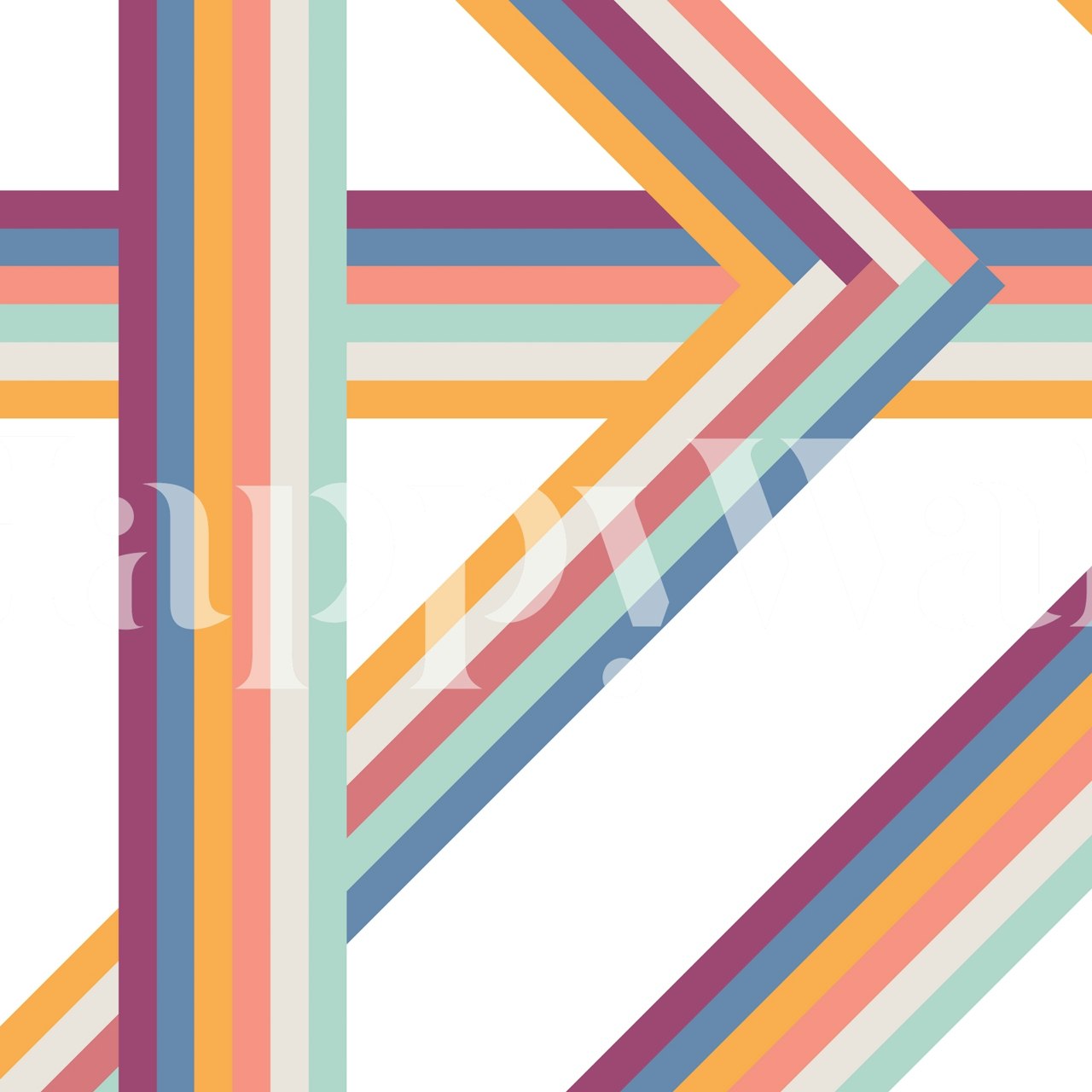 Tapeta designu Streamline v místnosti