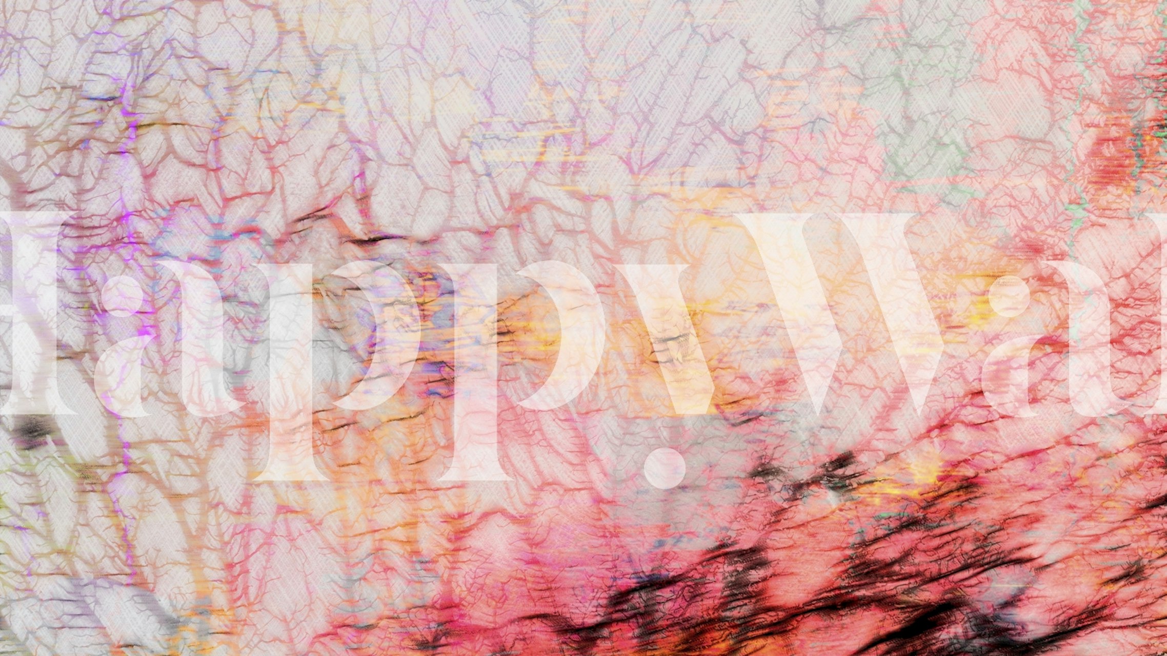 Αφηρημένο warm coral reef μοτίβο τοιχογραφία εικονογράφηση