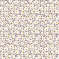 White Daisies pattern carta da parati
