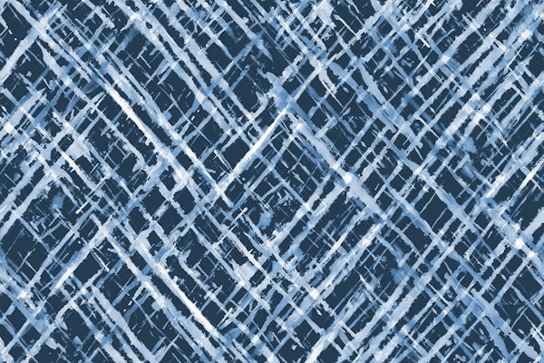 Watercolor Hatch in Blue