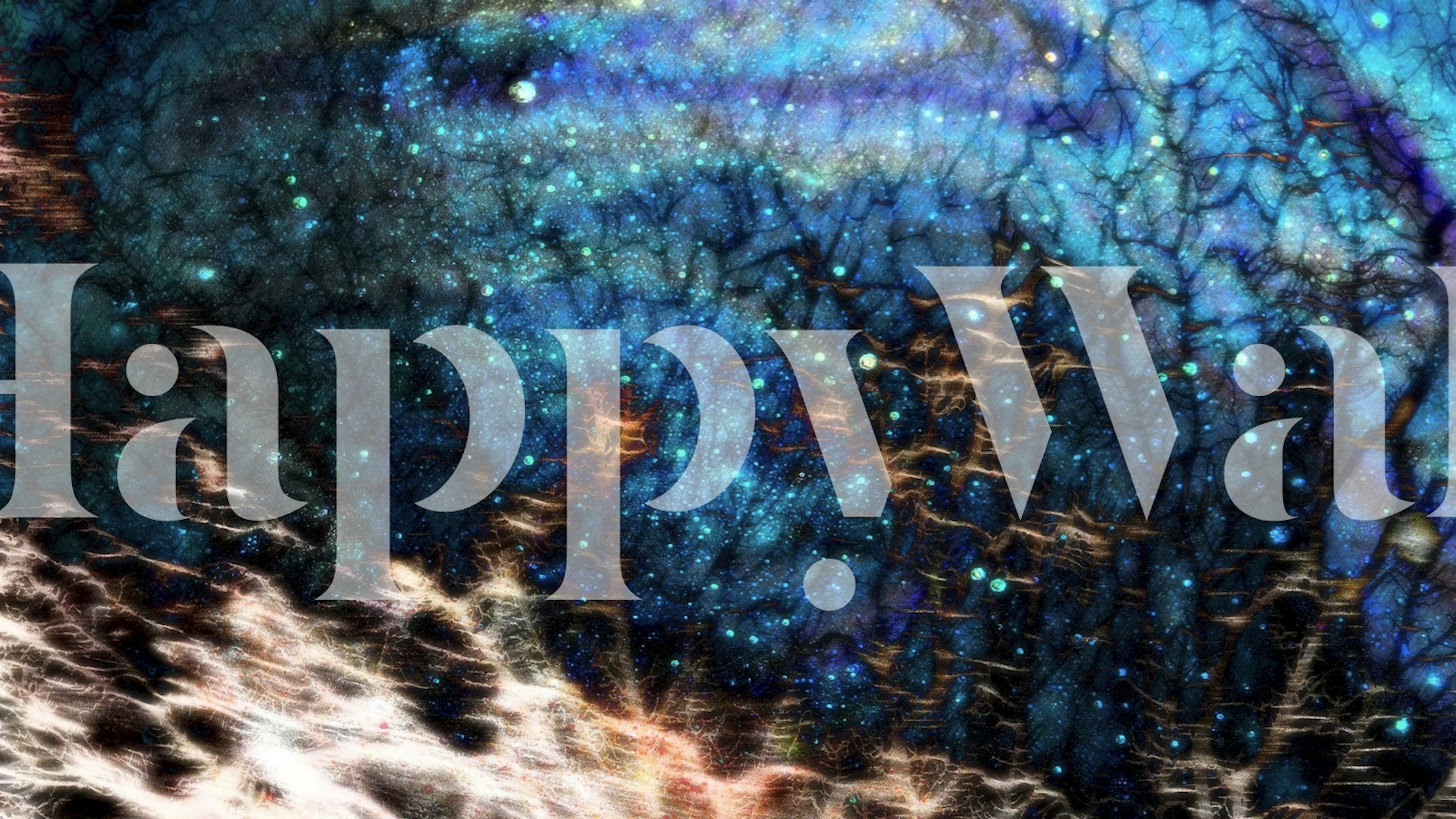 Papel de parede Underwater Mystery em um quarto