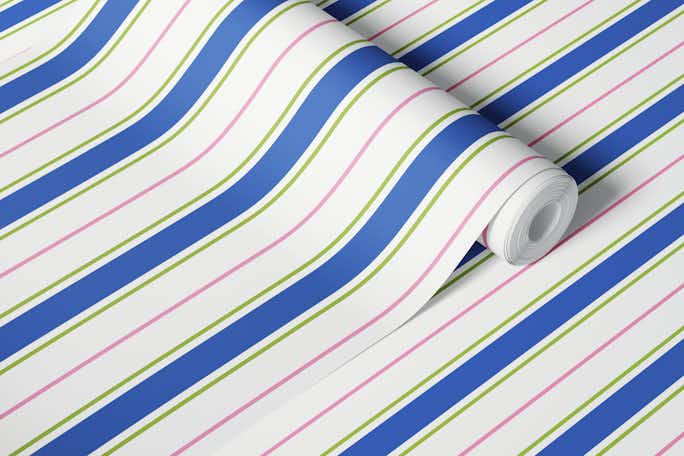Summer stripes colorful 1wallpaper roll