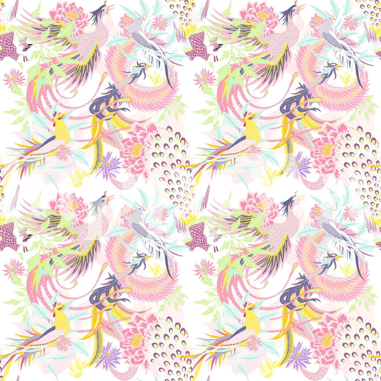 Huma wallpaper in a beautifully decorated room