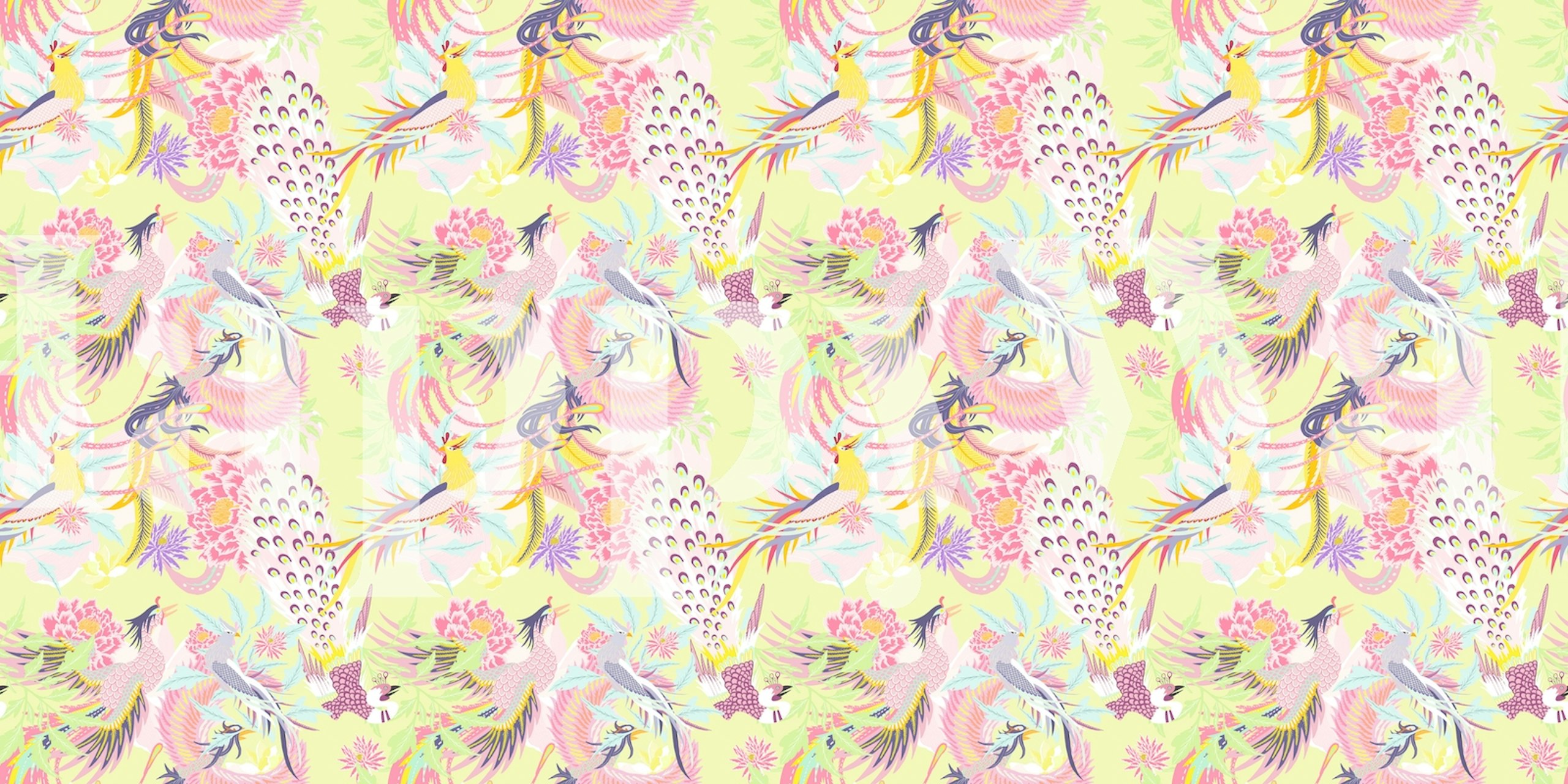 Huma Full tapetti kauniisti sisustetussa huoneessa