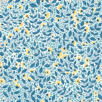 Florals in blue and yellow ταπετσαρία