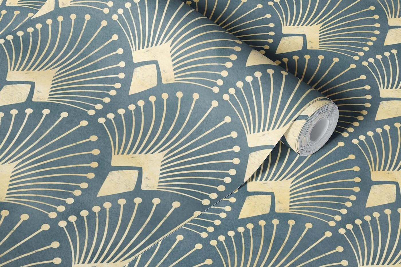 Ornamental art deco wallpaper roll