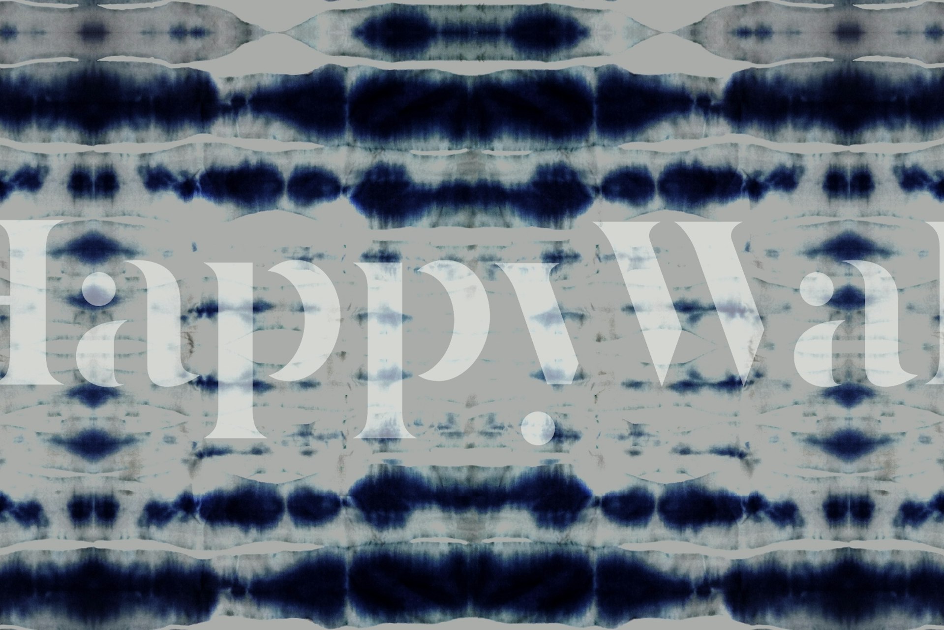 Blue abstract stripes Shibori wallpaper design