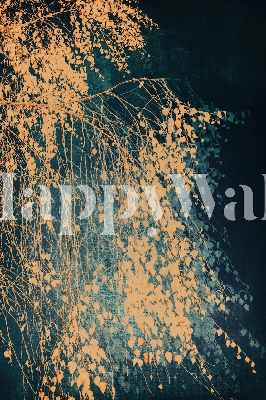 Tree Birch Abstract tapet i et rom