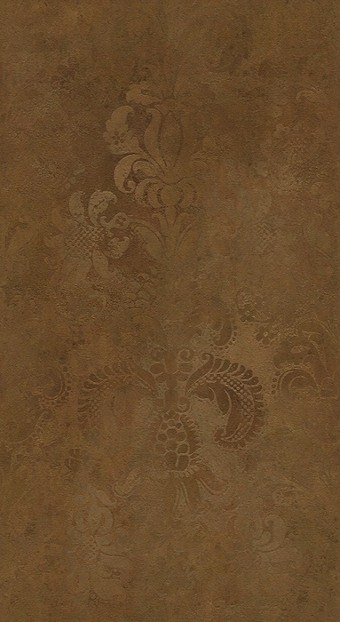 Rust Damask Texture Grunge Damask Pattern Rust Brown Wallpaper - Happywall