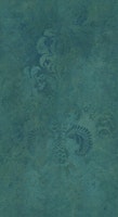 Grunge Damask Pattern Viridian Green papel pintado
