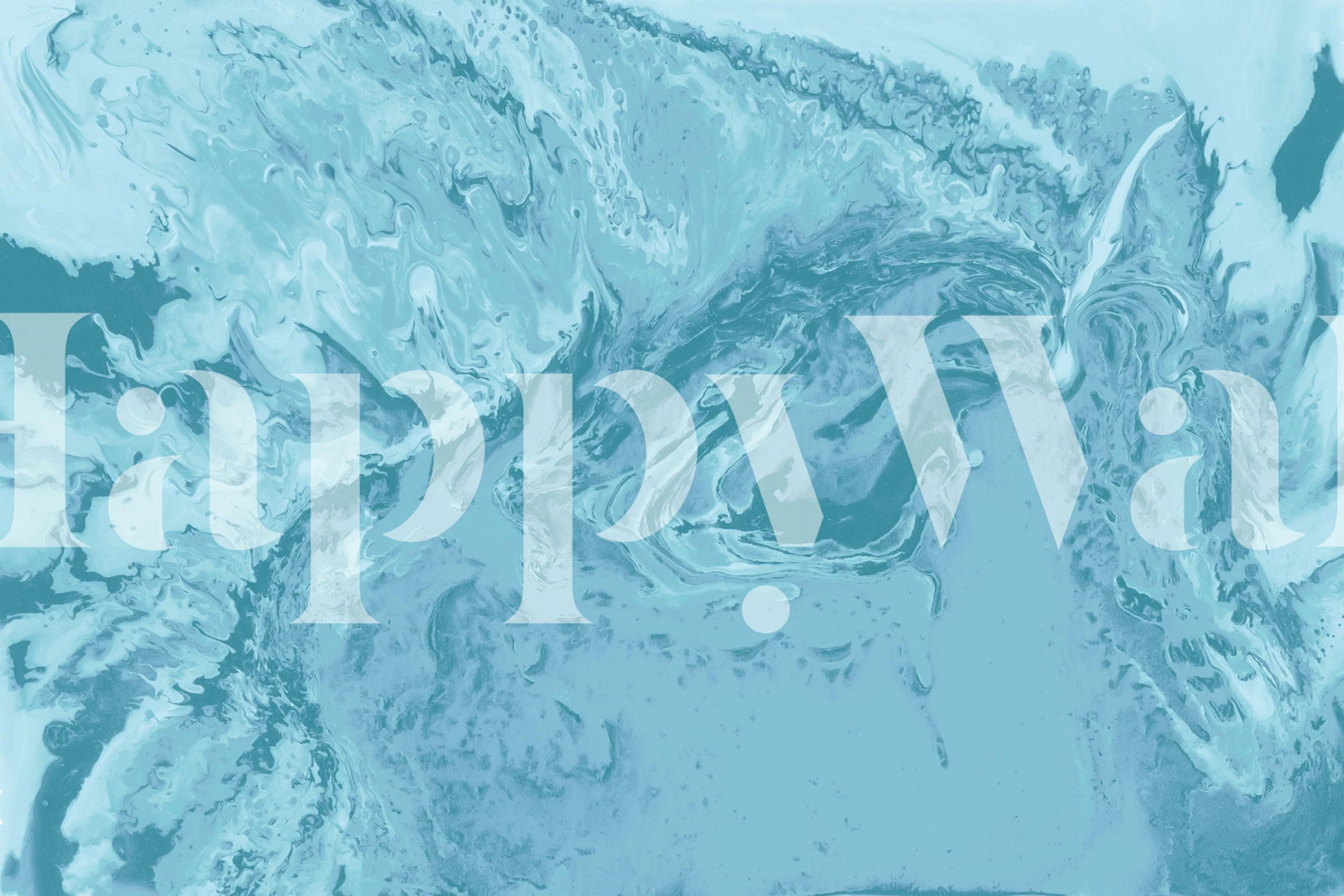 Artistic blue swirls wallpaper design