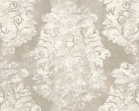 Antique Damask Pattern Beige wallpaper