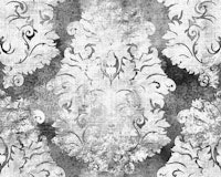 Antique Damask Pattern Beige Black White wallpaper