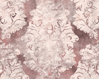 Antique Damask Pattern Dusty Pink Ivory wallpaper