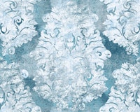 Antique Damask Pattern Teal Blue wallpaper
