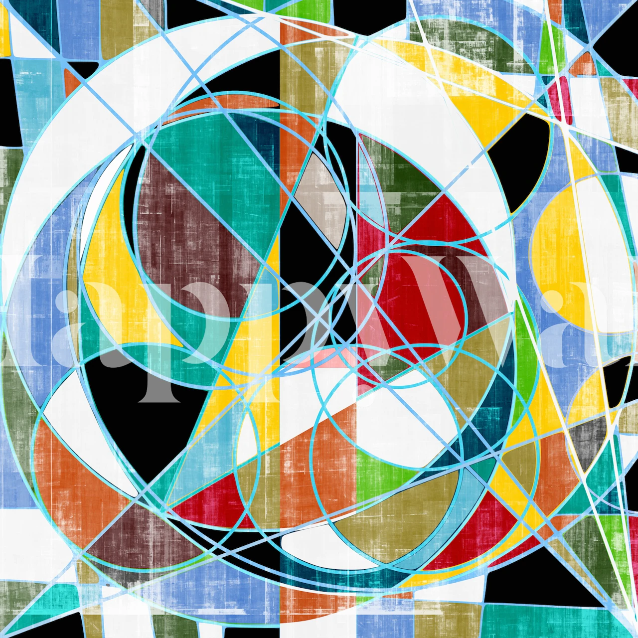 Papel pintado Stained Glass Window 2 en una habitación