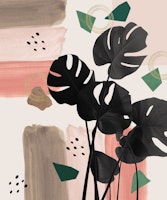 Monstera Summer Glam 2 papel pintado