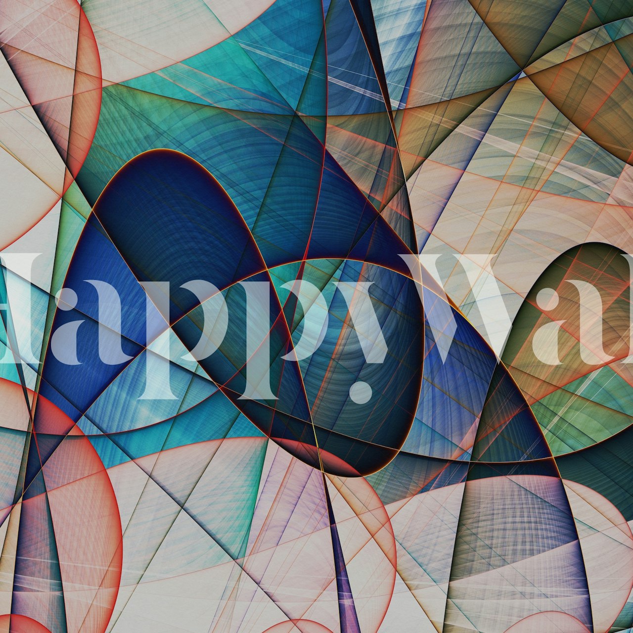 Fractal Dance 4 wallpaper in a room