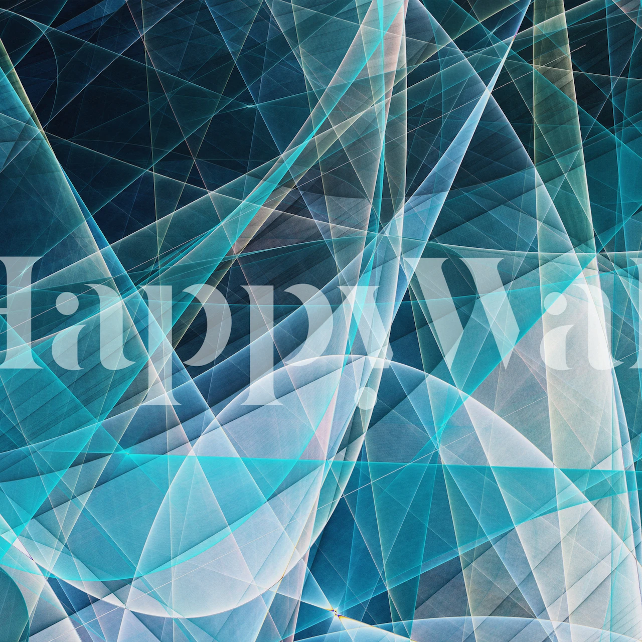 Fractal Dance 8 Tapete in einem Raum