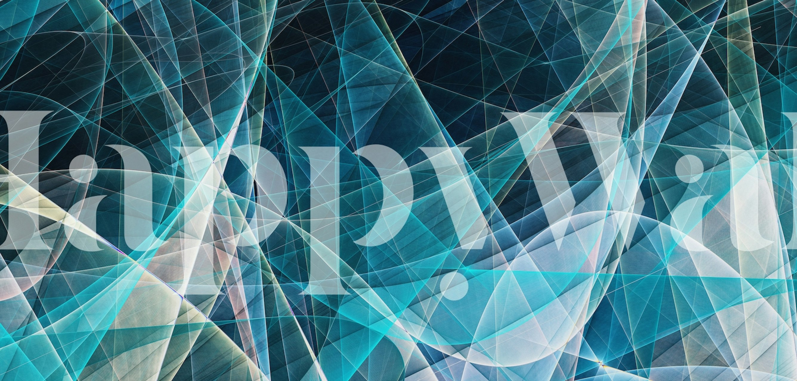 Fractal Overview 6 papel de parede em um quarto