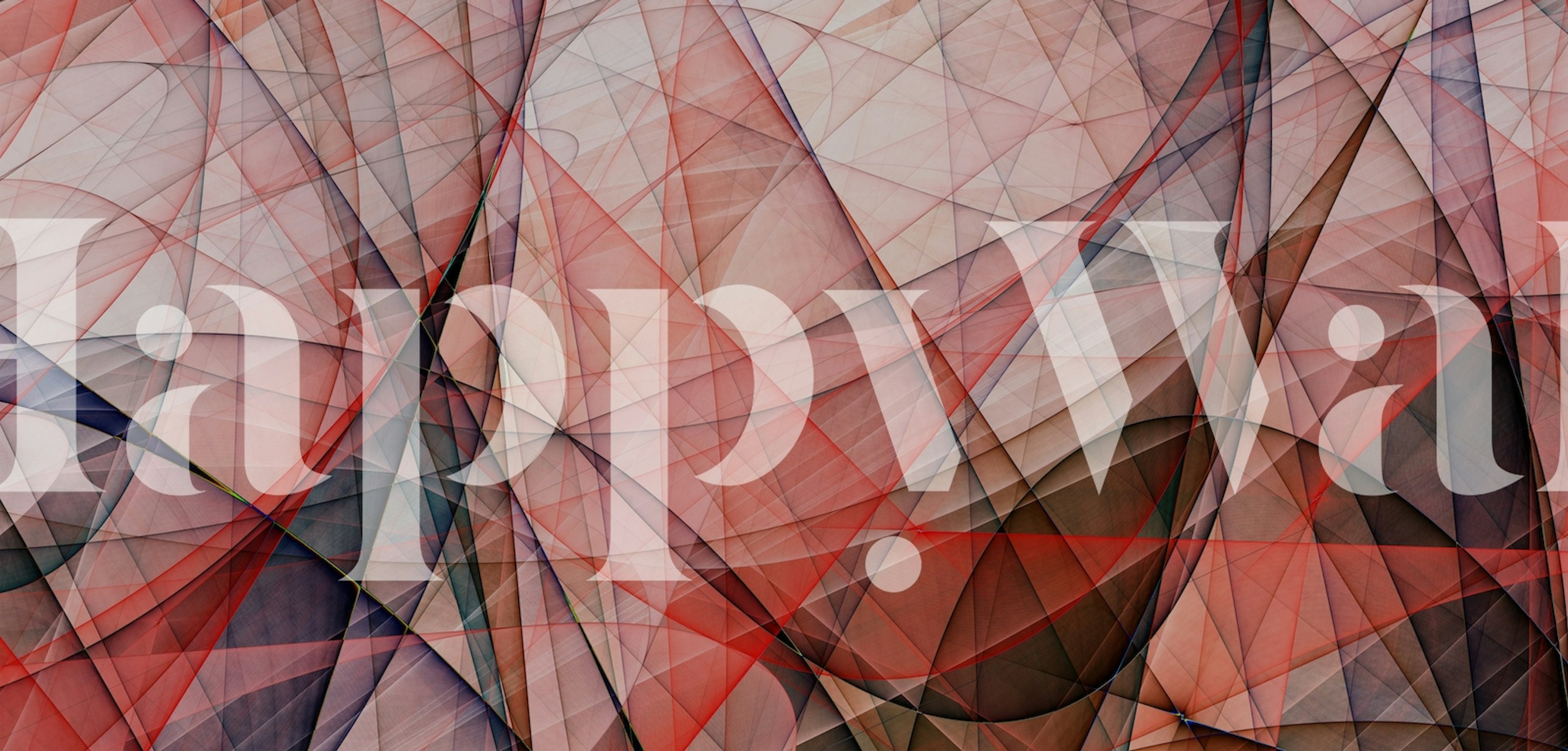 Abstract geometric shapes in red, orange, and beige tones wallpaper