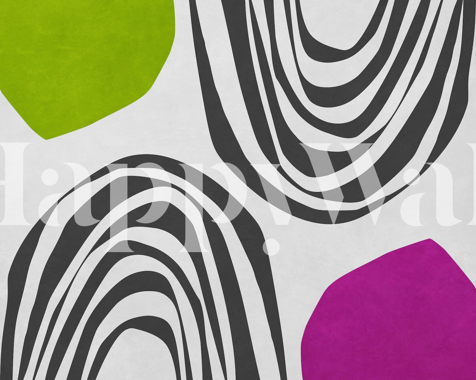 Colorful Tunnel wallpaper in a room