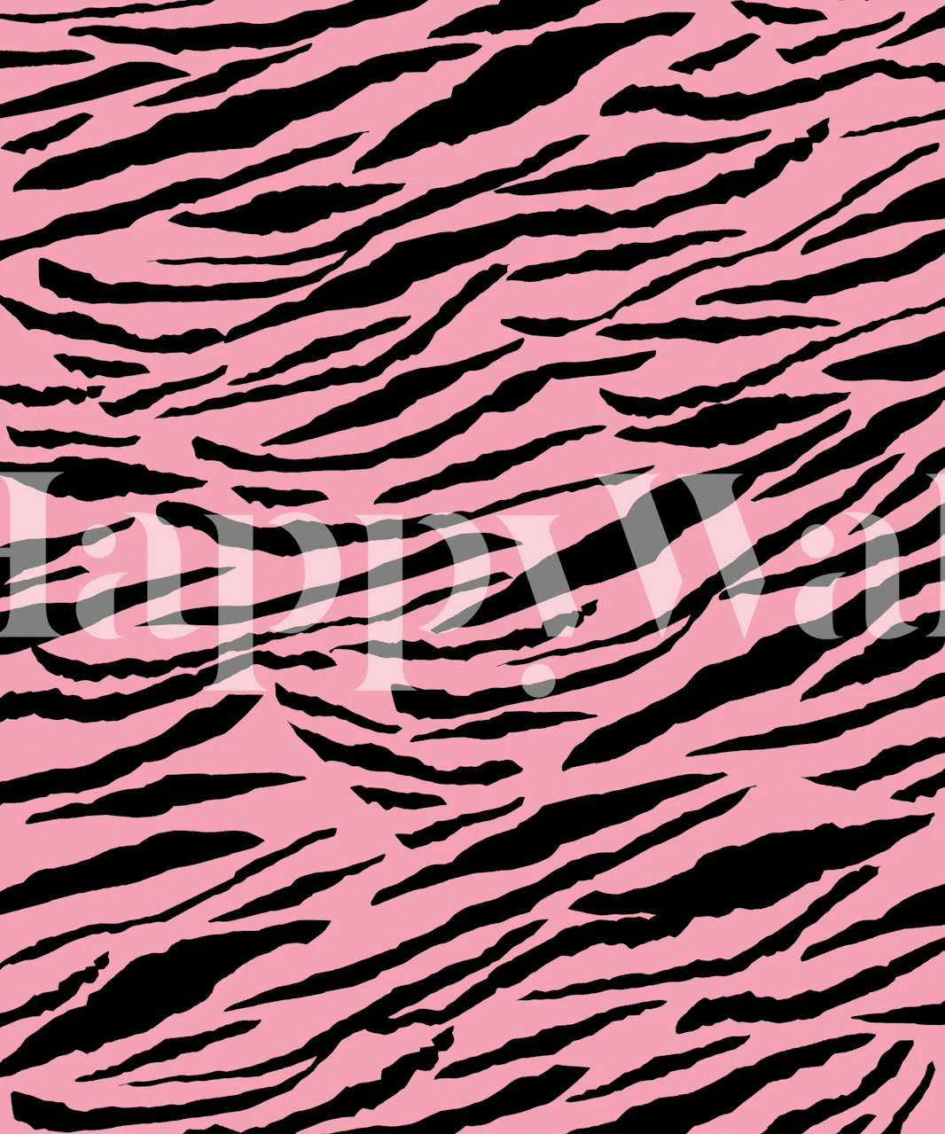 Tiger Animal Print Glam 2 wallpaper in a room