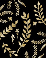 Gold Leaves Pattern 1 papiers peint