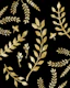 Gold Leaves Pattern 1