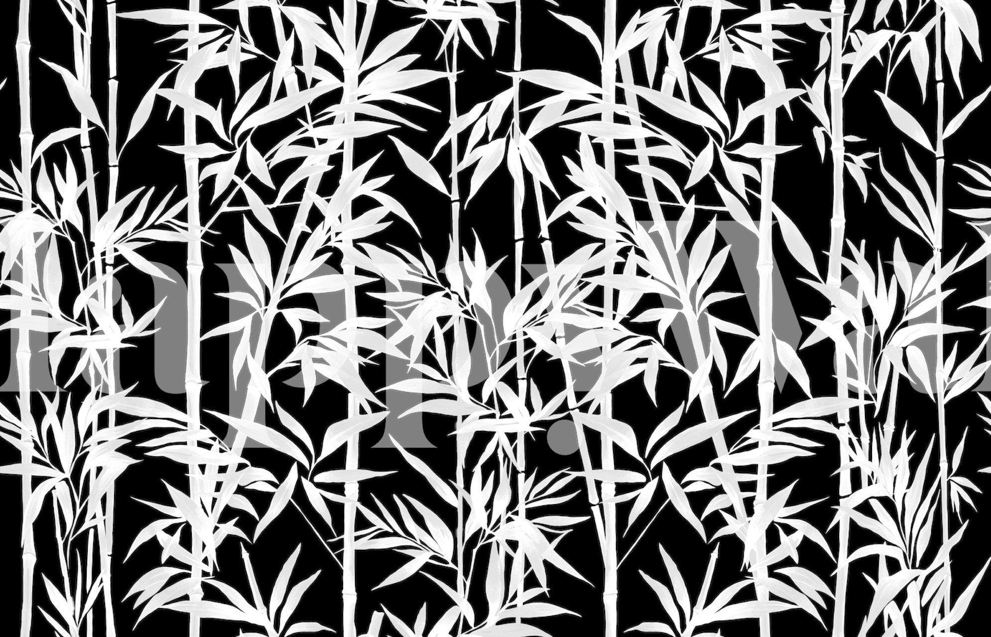 Ταπετσαρία Bamboo White Black σε ένα δωμάτιο