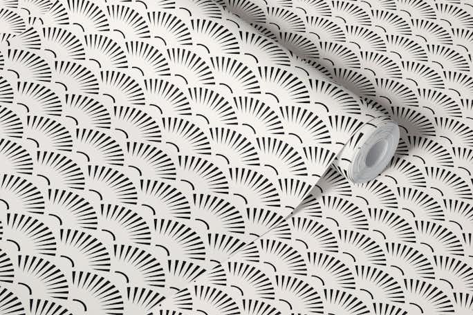 Sunburst patternwallpaper roll