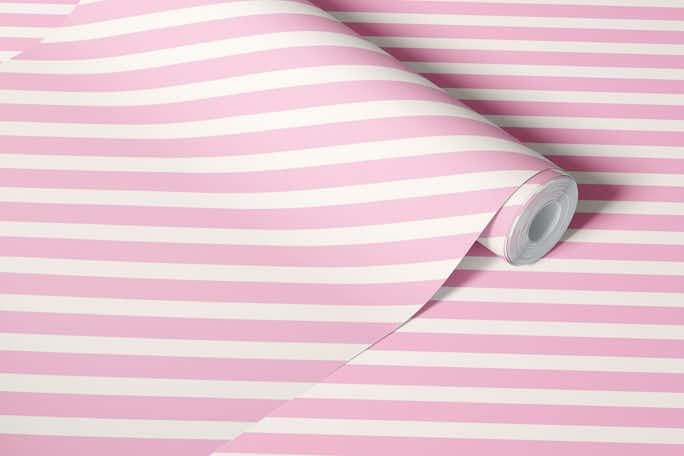 Pink diagonal stripeswallpaper roll