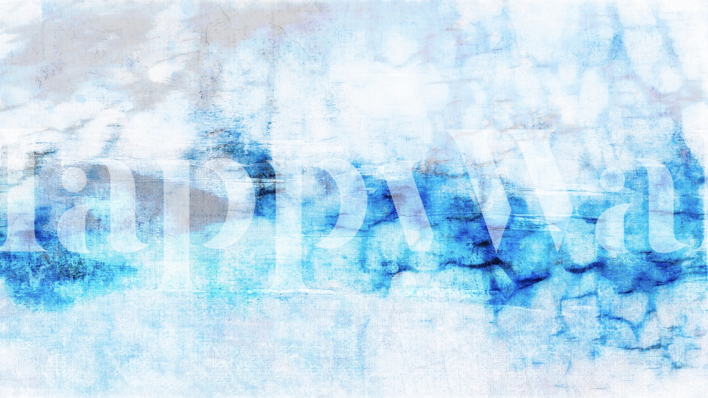 Blue and white watercolor abstract wallpaper