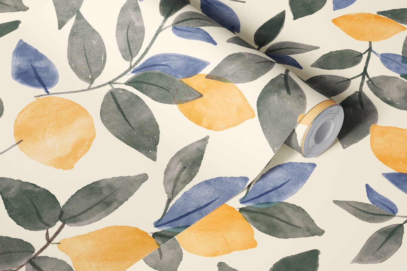 Vintage Lemons Light Theme wallpaper roll