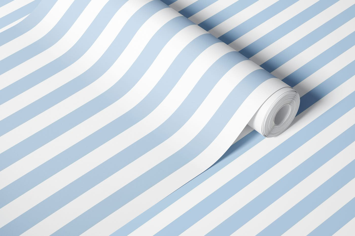 Air blue stripes wallpaper roll