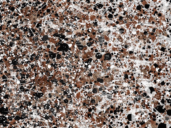 Coffee Ink Splatter Abstract