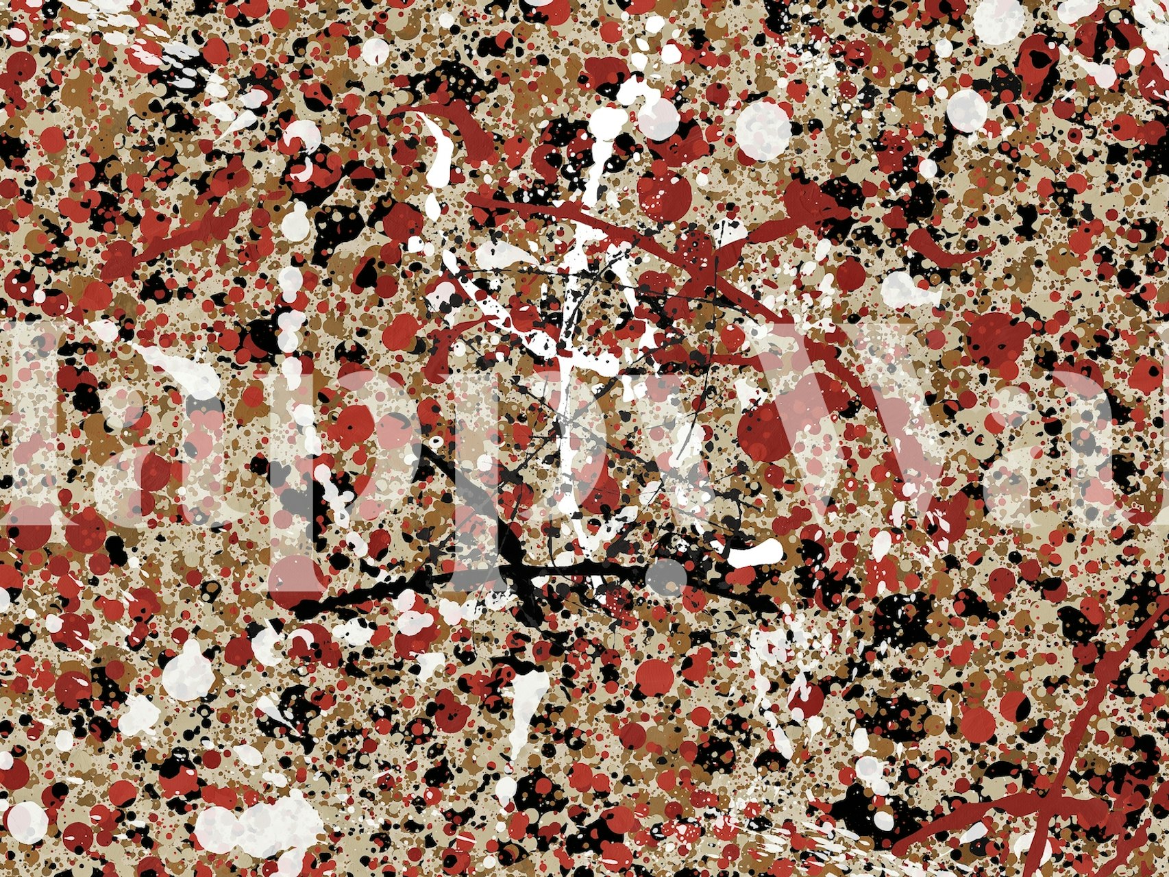 Tapeta Pollock 2 da Helo zobrazená v místnosti