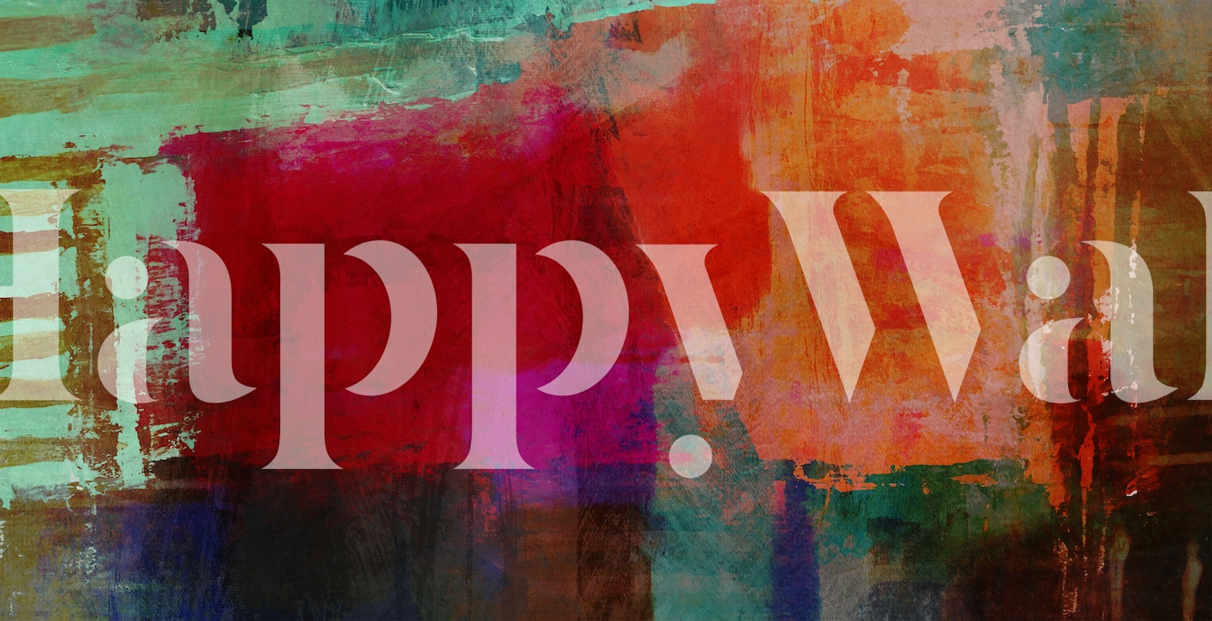 Colorful abstract patterns in red, purple, and teal wallpaper