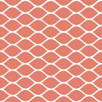 Coral Orange ogee pattern carta da parati