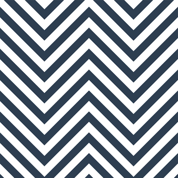 Indigo White Chevron Pattern