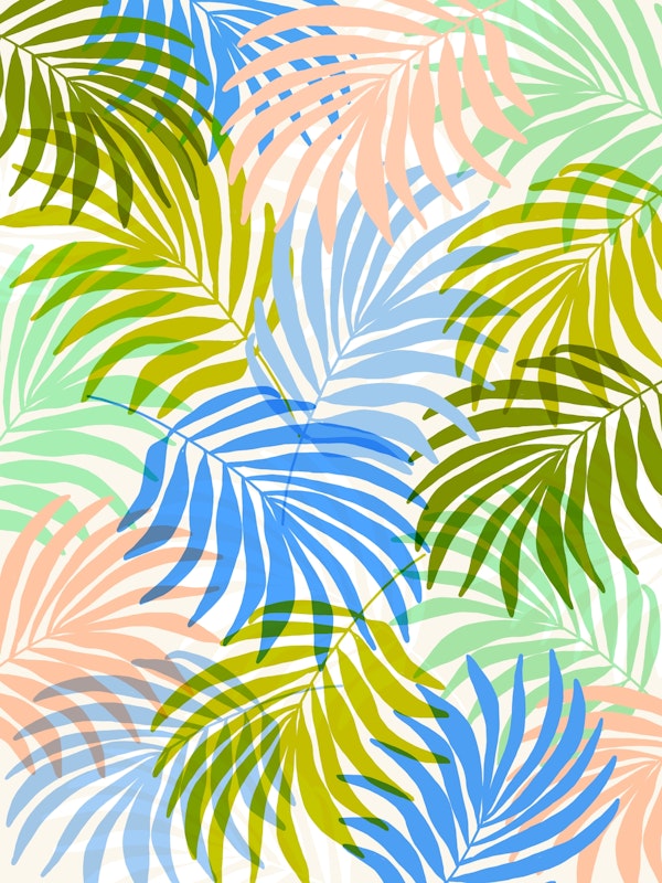 Tropical Forest - green blue